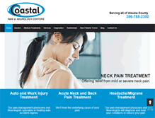 Tablet Screenshot of coastalpaincenter.com